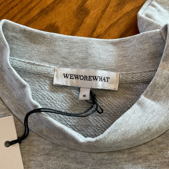 NWT WeWoreWhat Long Sleeve Cropped Sweatshirt, Women’s Sz M - Picture 6 of 9